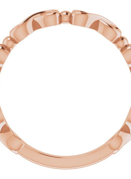 Infinity-Inspired Heart Ring