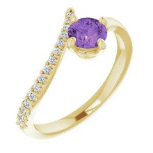 Load image into Gallery viewer, Morganite &amp; 1/10 CTW Diamond Bypass Ring
