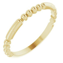 Beaded Stackable Ring