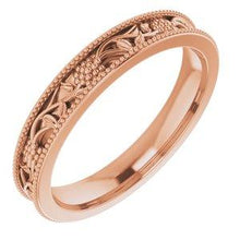 Load image into Gallery viewer, 3 mm Floral Band
