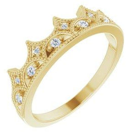 1/8 CTW Diamond Crown Ring