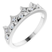 Load image into Gallery viewer, 1/8 CTW Diamond Crown Ring
