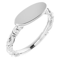 Load image into Gallery viewer, 13x5.5 mm Oval Signet Ring

