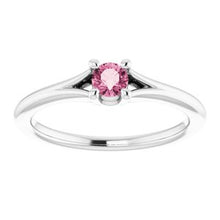 Load image into Gallery viewer, Mozambique Garnet Youth Solitaire Ring
