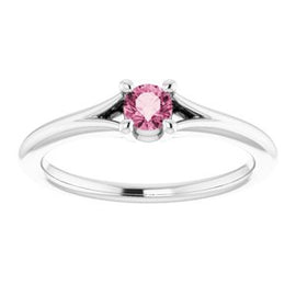 Mozambique Garnet Youth Solitaire Ring