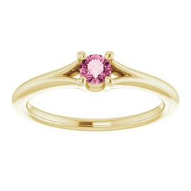 Mozambique Garnet Youth Solitaire Ring