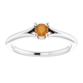 Mozambique Garnet Youth Solitaire Ring