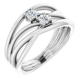 3 mm Round Forever One™ Moissanite Ring