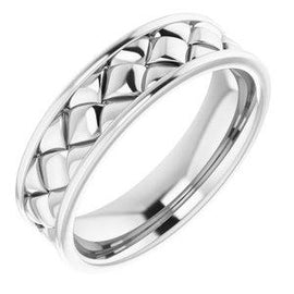 6 mm Woven-Design Band