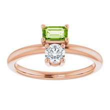 Load image into Gallery viewer, Peridot Sapphire Ring
