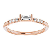 Load image into Gallery viewer, Morganite &amp; 1/10 CTW Diamond Bypass Ring
