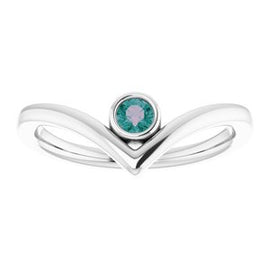 Chatham® Created Alexandrite Solitaire Bezel-Set 