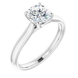 1 CT Lab-Grown Diamond Solitaire Engagement Ring