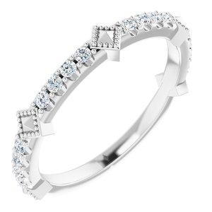 1/4 CTW Diamond Stackable Ring