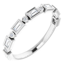 Load image into Gallery viewer, 14K White 1/5 CTW Natural Diamond Anniversary Band

