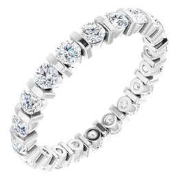 Platinum 1 CTW Diamond Eternity Band
