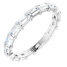Platinum 1 CTW Diamond Eternity Band