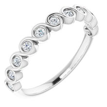 Load image into Gallery viewer, 14K Rose 1/4 CTW Natural Diamond Anniversary Band
