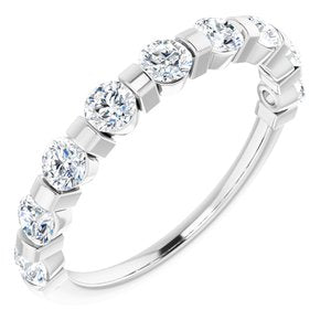 .06 CTW Diamond Negative Space Cross Ring