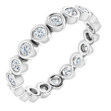 Load image into Gallery viewer, 14K White 1/2 CTW Diamond Eternity Band
