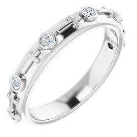 .03 CTW Diamond Cross Ring