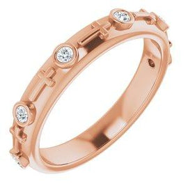 .03 CTW Diamond Cross Ring