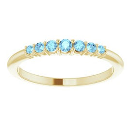 1/6 CTW Diamond Stackable Ring