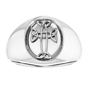 Celtic-Inspired Cross Ring
