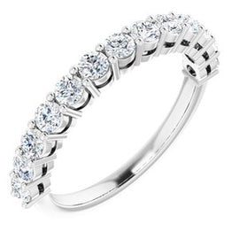14K White 1/4 CTW Natural Diamond Anniversary Band