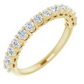 14K White 1/4 CTW Natural Diamond Anniversary Band