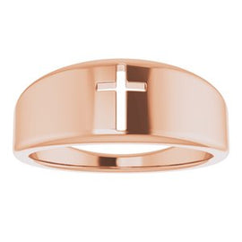 Pierced Cross Ring
