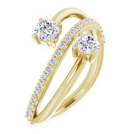 3/4 CTW Diamond Two-Stone Ring