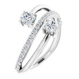 3/4 CTW Diamond Two-Stone Ring