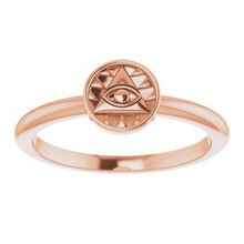 Load image into Gallery viewer, Stackable Eye of Providence Ring
