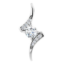 Load image into Gallery viewer, 14K White 1/3 CTW Natural Diamond Pendant
