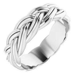 6 mm Woven-Design Band