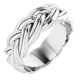 6 mm Woven-Design Band