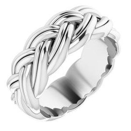 6 mm Woven-Design Band