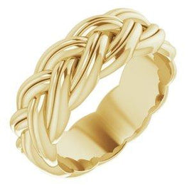 6 mm Woven-Design Band