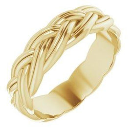 6 mm Woven-Design Band