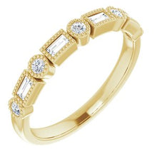 Load image into Gallery viewer, 14K Yellow 1/4 CTW Natural Diamond Anniversary Band
