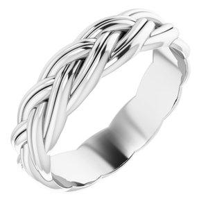 6 mm Woven-Design Band