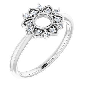 1/10 CTW Diamond Starburst Ring