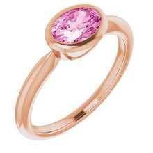 Load image into Gallery viewer, Chatham® Created Pink Sapphire Ring
