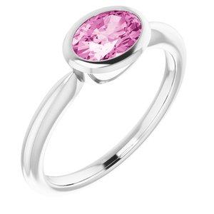 Chatham® Created Pink Sapphire Ring