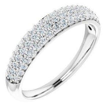Load image into Gallery viewer, 1/2 CTW Diamond Pavé Anniversary Band
