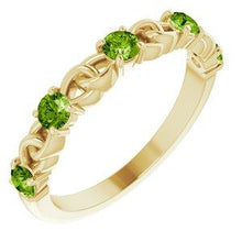 Load image into Gallery viewer, 1/2 CTW Diamond Stackable Link Ring
