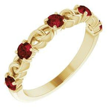 Load image into Gallery viewer, 1/2 CTW Diamond Stackable Link Ring
