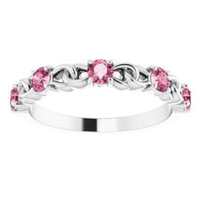 Load image into Gallery viewer, 1/2 CTW Diamond Stackable Link Ring
