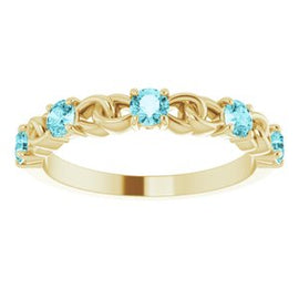 1/2 CTW Diamond Stackable Link Ring